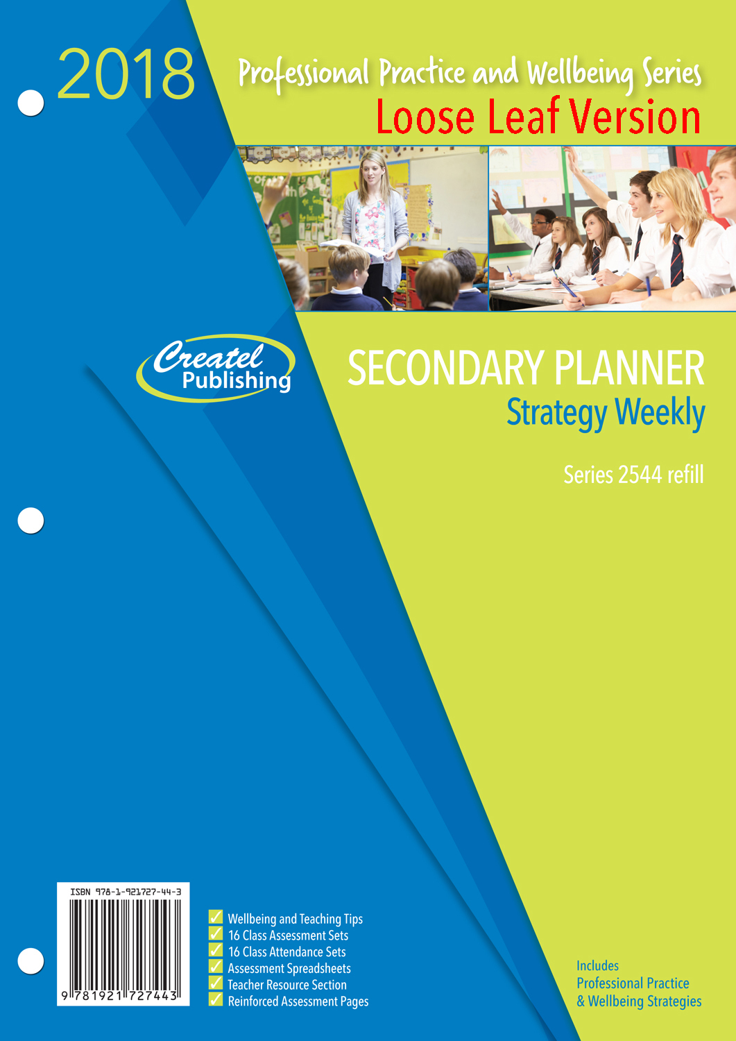 Secondary Strategy Weekly Planner 2018 Loose Leaf Createl