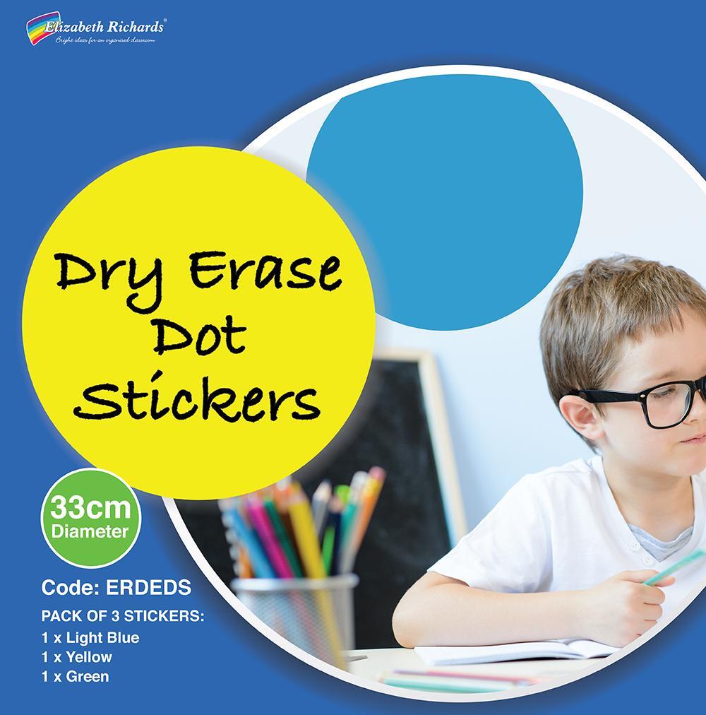 Red Hot Dry Erase Dot Decals