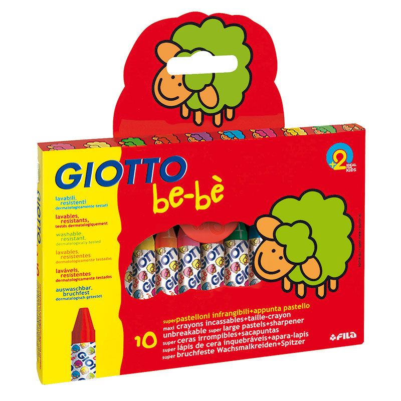 Giotto Be-Be Large Unbreakable Crayons - Pack of 10 (GBLP10) Educational  Resources and Supplies - Teacher Superstore