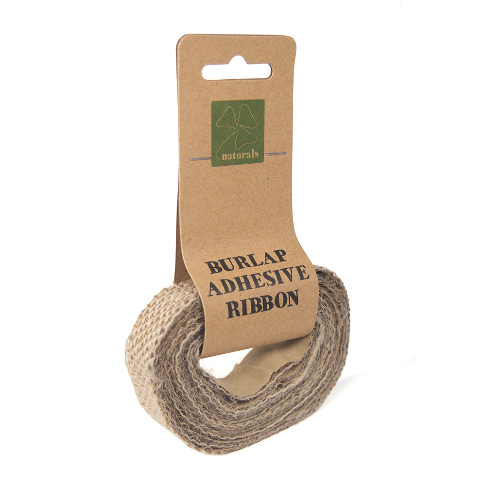 Burlap Adhesive Ribbon Natural Shamrock (HES9544) Educational Resources and Supplies