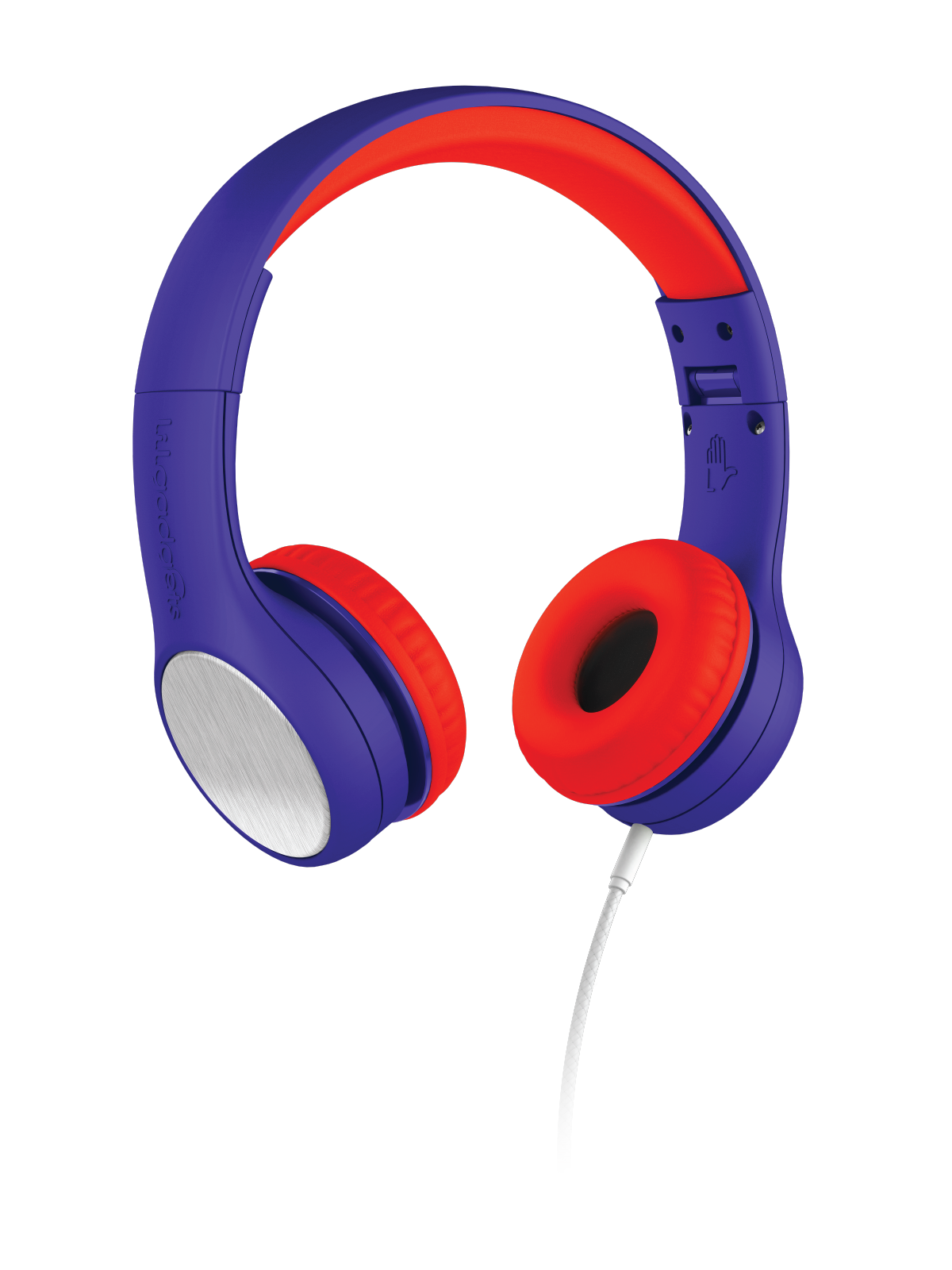 Connect+ Style Children's Wired Headphones Blue + Red Lilgadgets