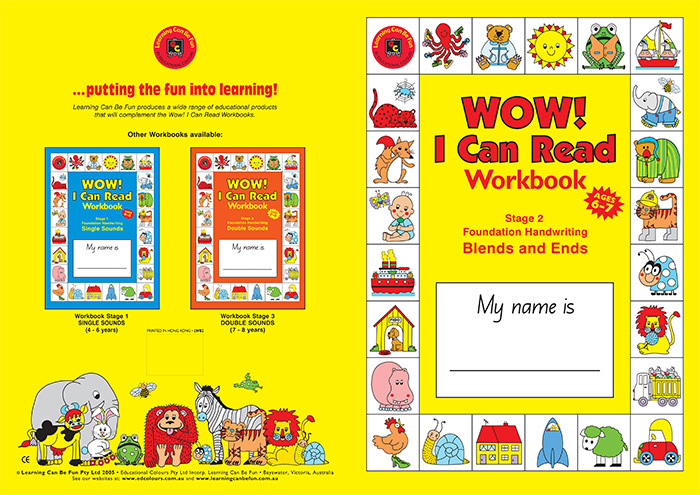 Wow I Can Read Writing Workbook Stage 2 Ends & Blends Foundation Handwriting 