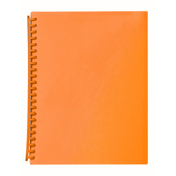 Marbig Display Book (A4) - 20 Pocket Refillable Translucent: Orange ...