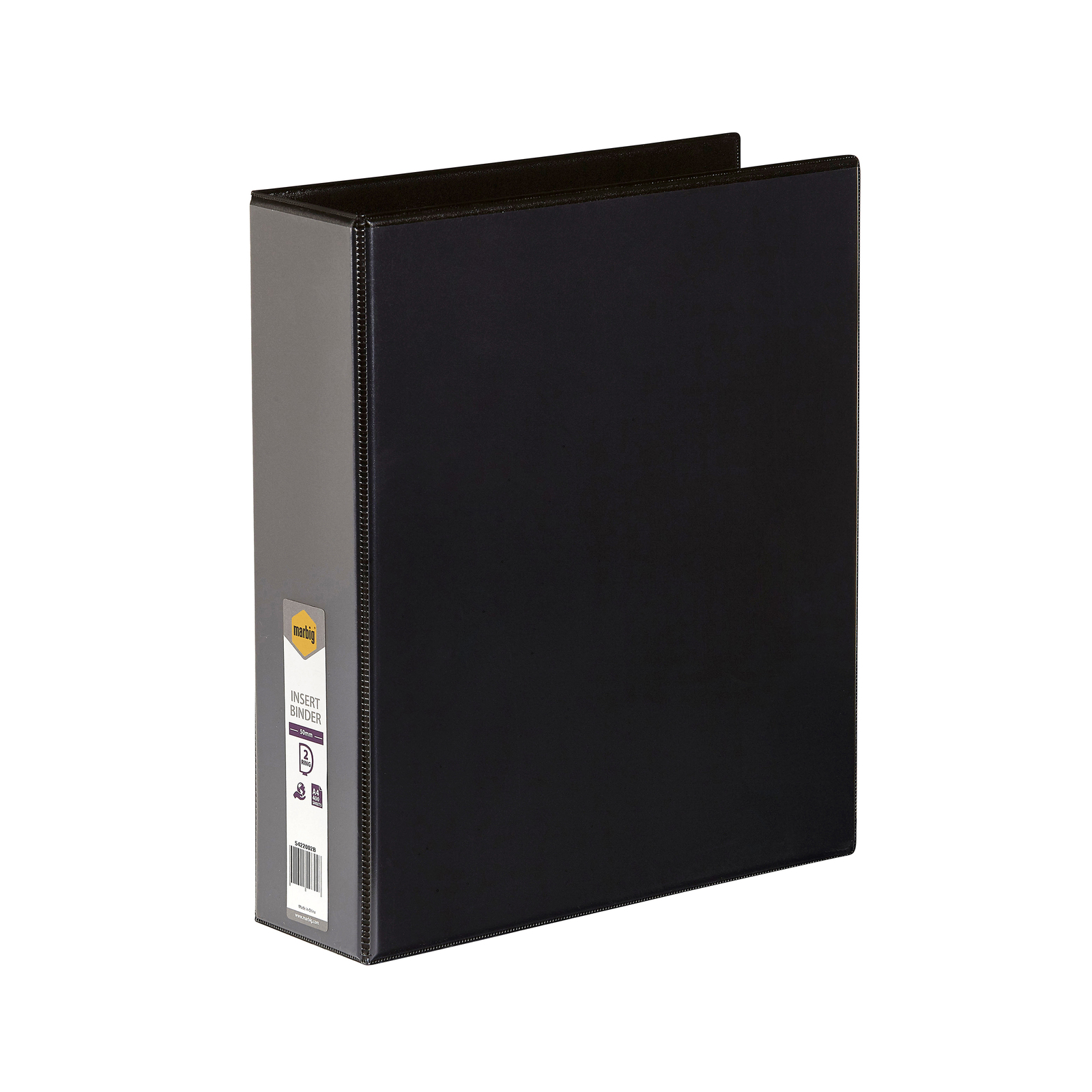 Insert Binder A4 2 DRing 50mm (Black) Marbig (MAR5422002