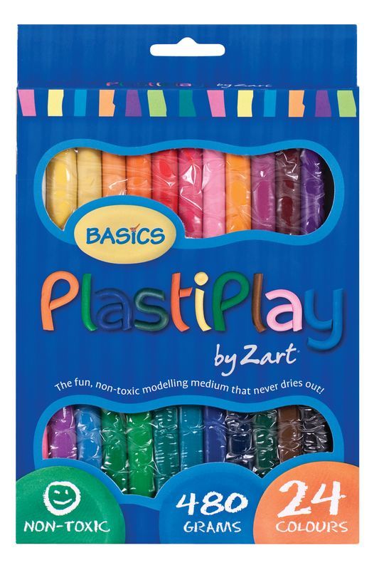 Plastiplay Modelling Clay Assorted 