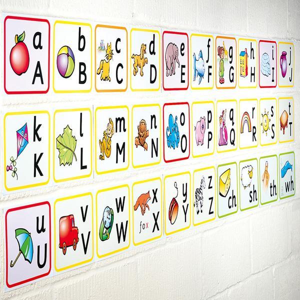 Alphabet Frieze Cursive Script Smart Kids Educational Resources And Supplies Teacher