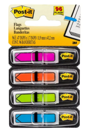 Post-It Mini Arrow Flags - Assorted Bright Colours (96 Flags)