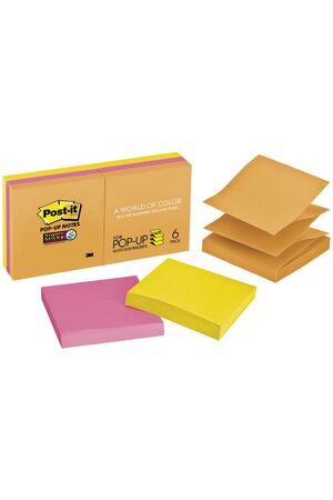 Post-It Pop-Up Notes: Rio De Janeiro Collection - 76mm x 76mm (6 Pack)