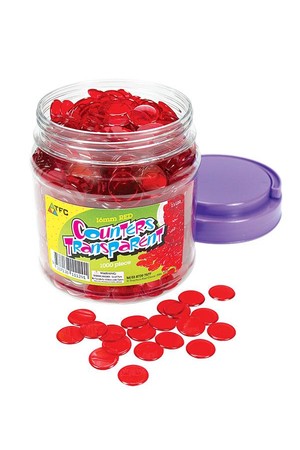 Counters - 16mm: Transparent Red