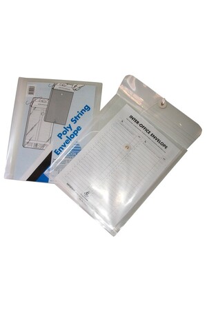 Colby Poly String Envelope - CLEAR