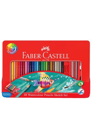 Faber-Castell - 48 Watercolour Pencils Sketch Set
