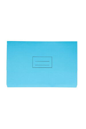Stat Document Wallet - Foolscap Board: Blue (Single)