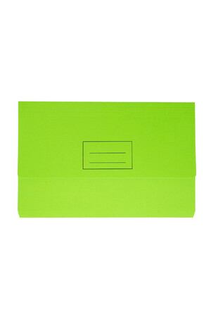 Stat Document Wallet - Foolscap Board: Lime (Single)