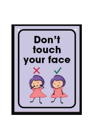 Wall Sign - Don't Touch Your Face