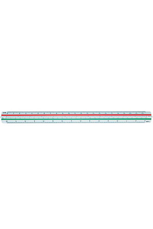 Staedtler Reduction Scale Ruler (1:100, 1:200, 1:250, 1:300, 1:400, 1:500)