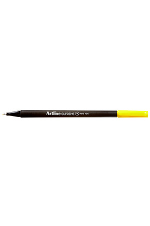 Artline Supreme Fineliner Pen (0.4mm) - Single: Yellow