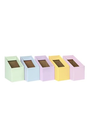Book Box (Pack 5) - Mixed Pastel