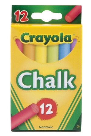 Chalk Crayola Coloured - Pack of 12