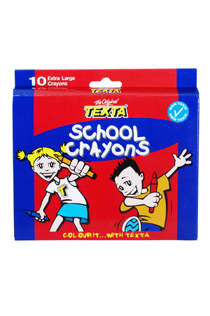 Texta School Crayons - 10 Extra Large