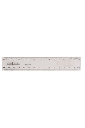 Celco Plastic Ruler 15cm (Single)
