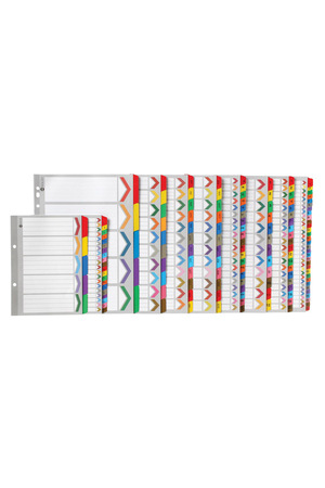 Marbig 1-20 Tab Coloured Plastic Dividers 