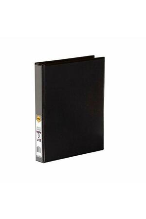 Marbig Insert Binder: Clearview A4 - 4 D-Ring 25mm (Black)