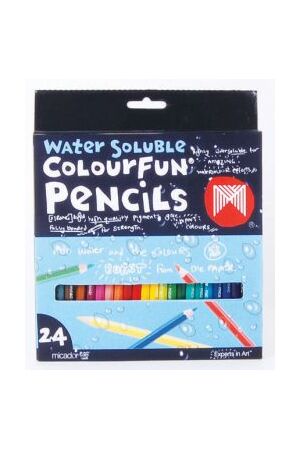 Water Soluble Colourfun Pencils (Pack of 24)