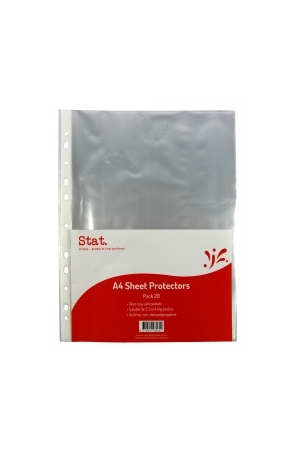 Stat Sheet Protector: A4 35 Micron - Clear (Pack of 20)