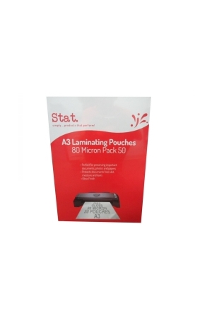 Laminating Pouch Stat A3 80 Micron (Pack of 50)