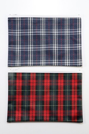 Pencil Case (36x25.5cm) - Tartan Assorted