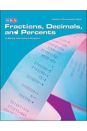 Corrective Mathematics - Fractions, Decimals, and Percents: Teacher Materials