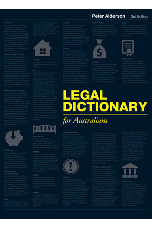 Legal Dictionary for Australians (3rd Edition)