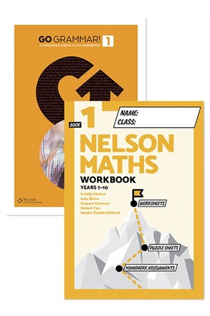 Go Grammar! and Nelson Maths 1 Student Workbook Pack