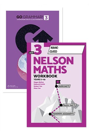 Go Grammar! and Nelson Maths 3 Student Workbook Pack