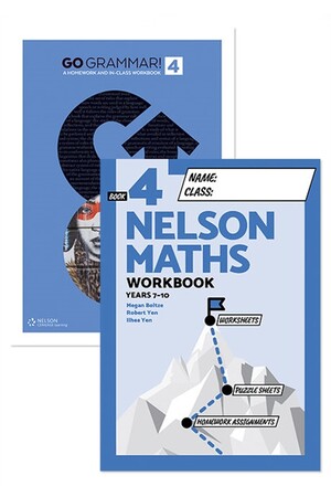 Go Grammar! and Nelson Maths 4 Student Workbook Pack