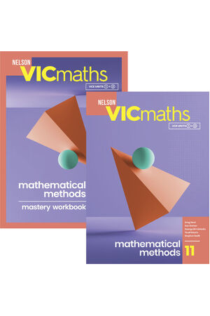 Nelson VicMaths 11 Mathematical Methods - Student Book and Workbook Value Pack