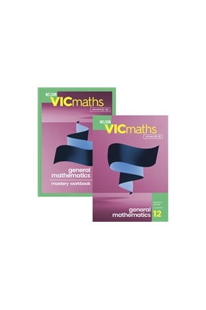 Nelson VicMaths 12 GENERAL SB WB Value Pack with Nelson MindTap 15 Months