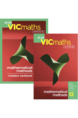 Nelson VicMaths 12 Mathematical Methods - Student Book and Workbook Value Pack