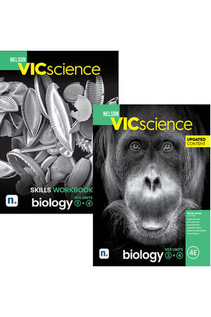 Nelson VicScience Biology VCE Units 3 & 4 Updated Student Value Pack