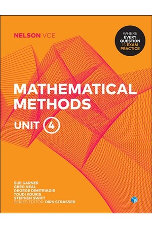 Nelson VCE Mathematical Methods: Unit 4 (Student Book with 4 Access Codes)