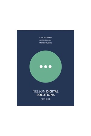 Nelson Digital Solutions for QCE Units 1–4 - Student Book with 1 Access Code for 26 Months (Print & Digital)