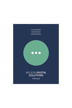 Nelson Digital Solutions for QCE Units 1–4 - Student Book with 1 Access Code for 26 Months (Print & Digital)