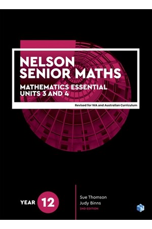 Nelson Senior Maths 12 Mathematics Essential - Student Book with NelsonNetBook Access Code