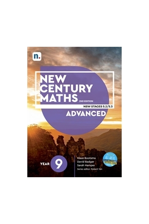 New Century Maths Advanced 9 for the Australian Curriculum - NSW Stage 5.2/5.3 (Student Book with 4 Access Codes)
