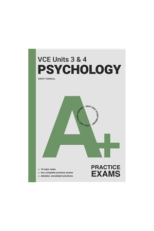 A+ Psychology Exam: VCE Units 3 & 4