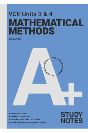 A+ VCE Year 12 Mathematical Methods Study Notes