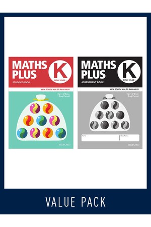 Maths Plus NSW Edition - Student and Assessment Book Value Pack: Kindergarten