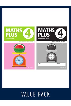 Maths Plus NSW Edition - Student and Assessment Book Value Pack: Year 4 
