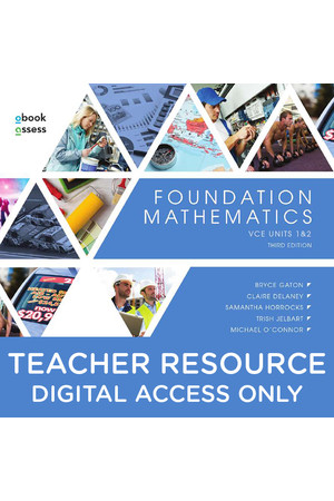 Foundation Mathematics - Teacher obook/assess (Digital Access Only)