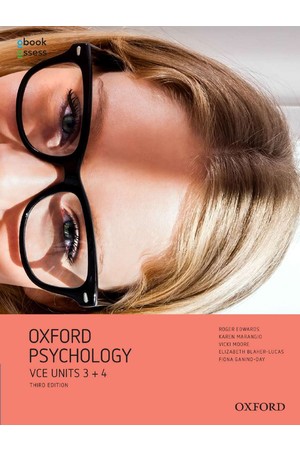 Oxford VCE Psychology - Units 3+4: Student Book + obook/assess (Print & Digital)
